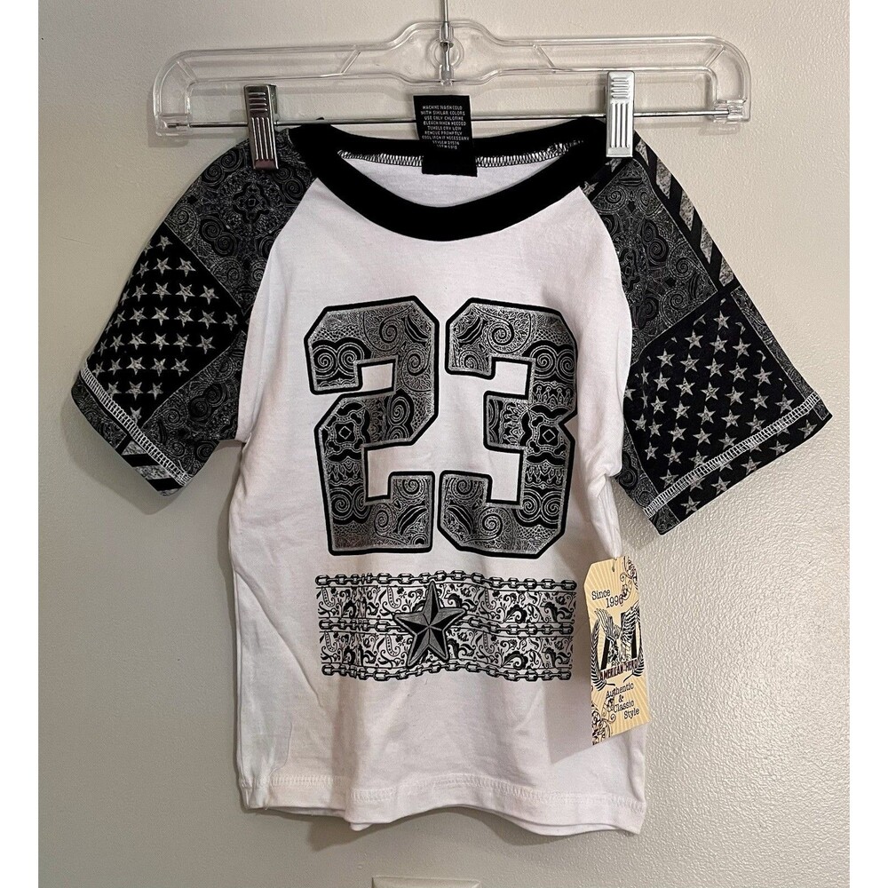NWT- American Hero Kids 3T Shirt Black/White